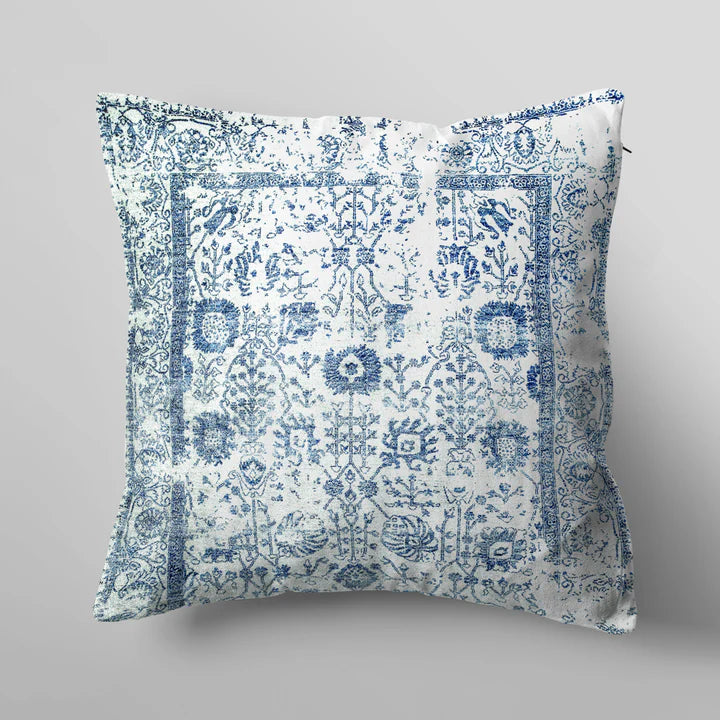 Blue Boho Cushion Cover