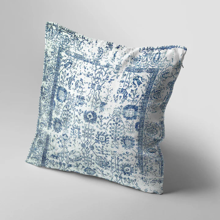 Blue Boho Cushion Cover