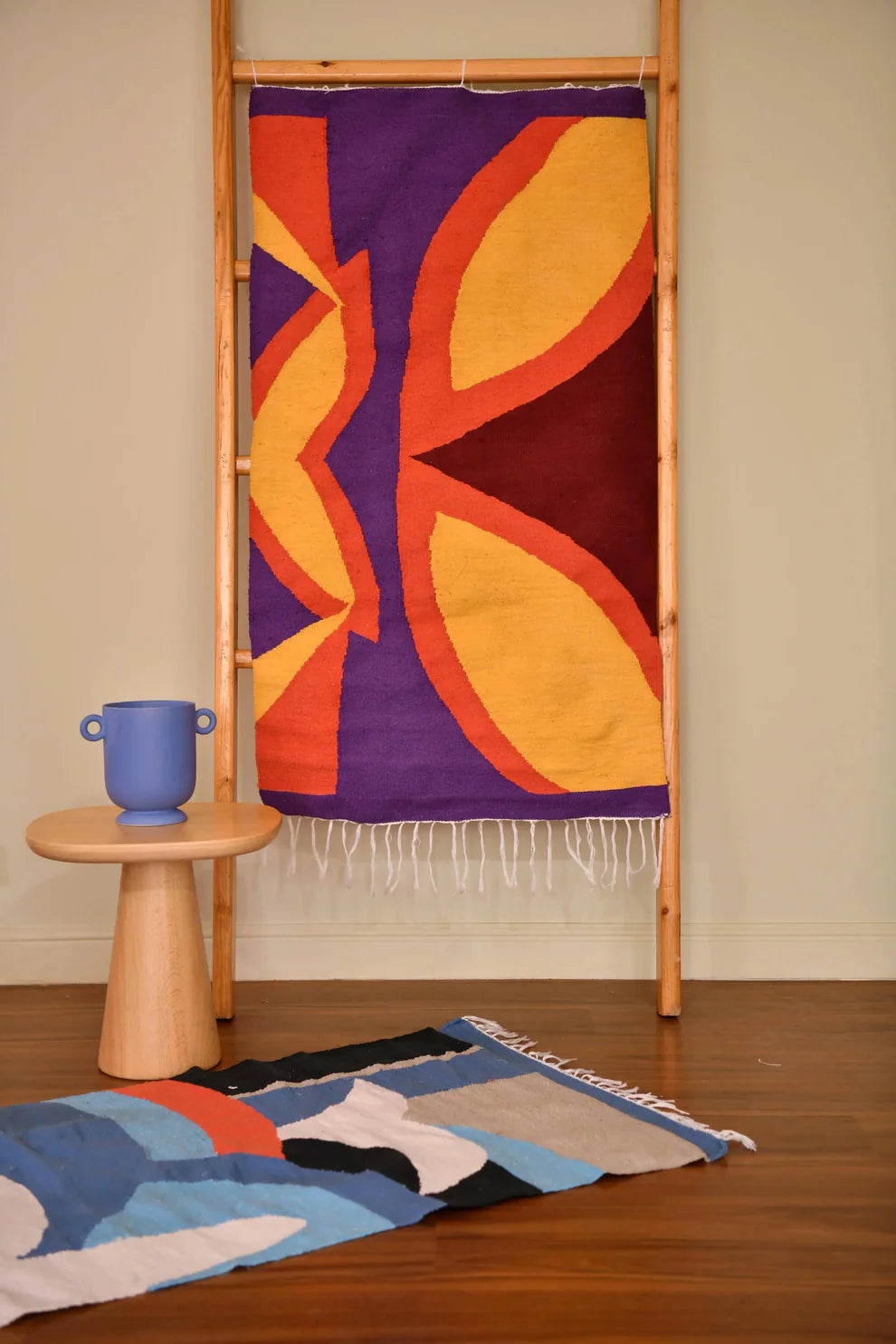 Blossom Cotton Kilim Rug