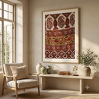 Red Kilim Style Wall Tapestry