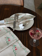 Cotton Berry Bloom Placement Set