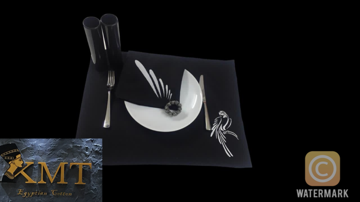 Parrot Luxury Embroidered Table Linen Collection – 100% Egyptian Cotton & Linen
