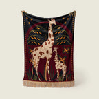 Giraffe Love Velvet Throw