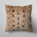 Luxury Beige & Red floral Afghan Style Cushion Cover