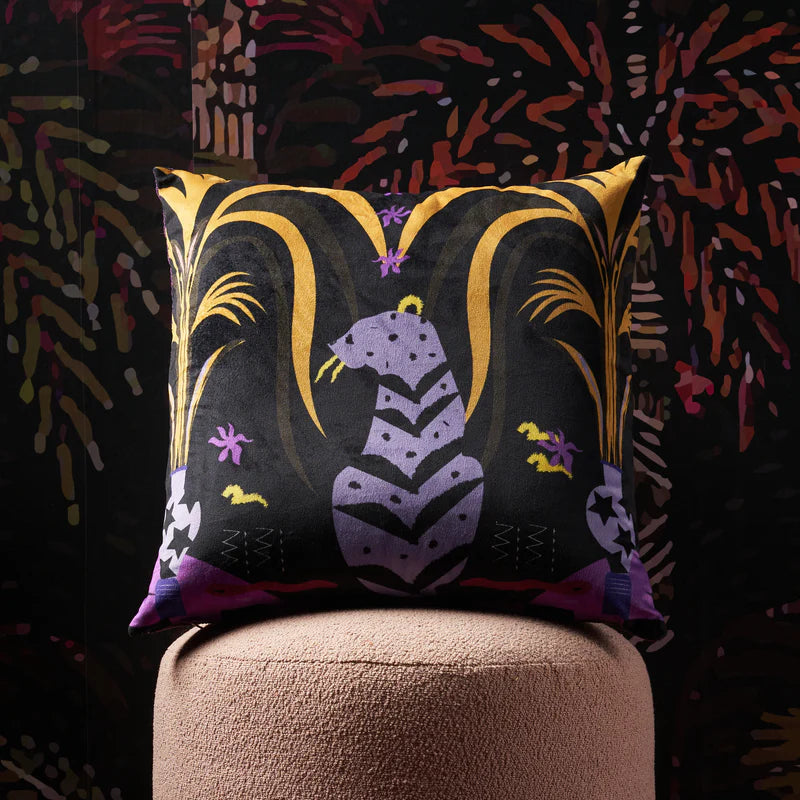 Panthera Velvet Cushion