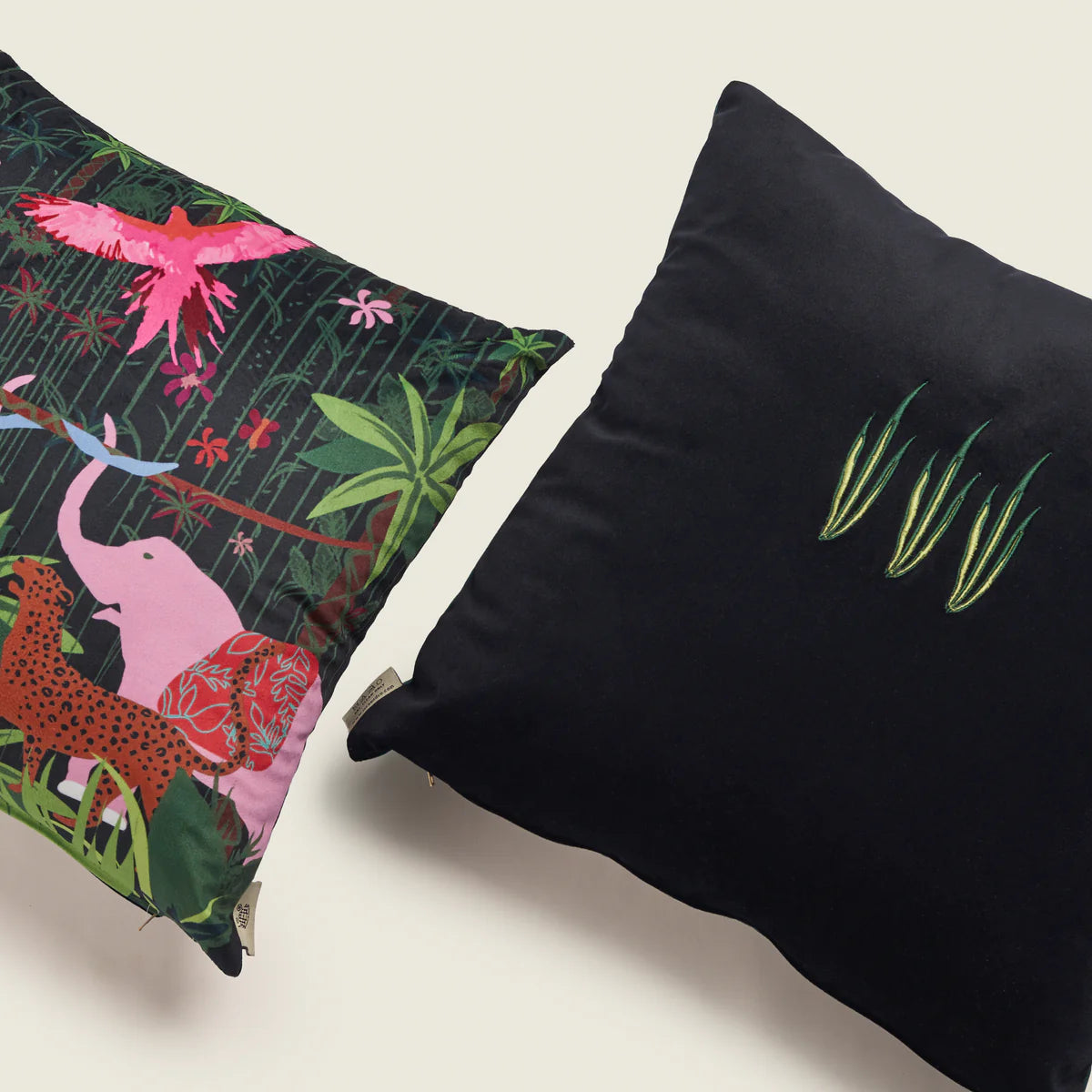Elephant In Jungle Cushion