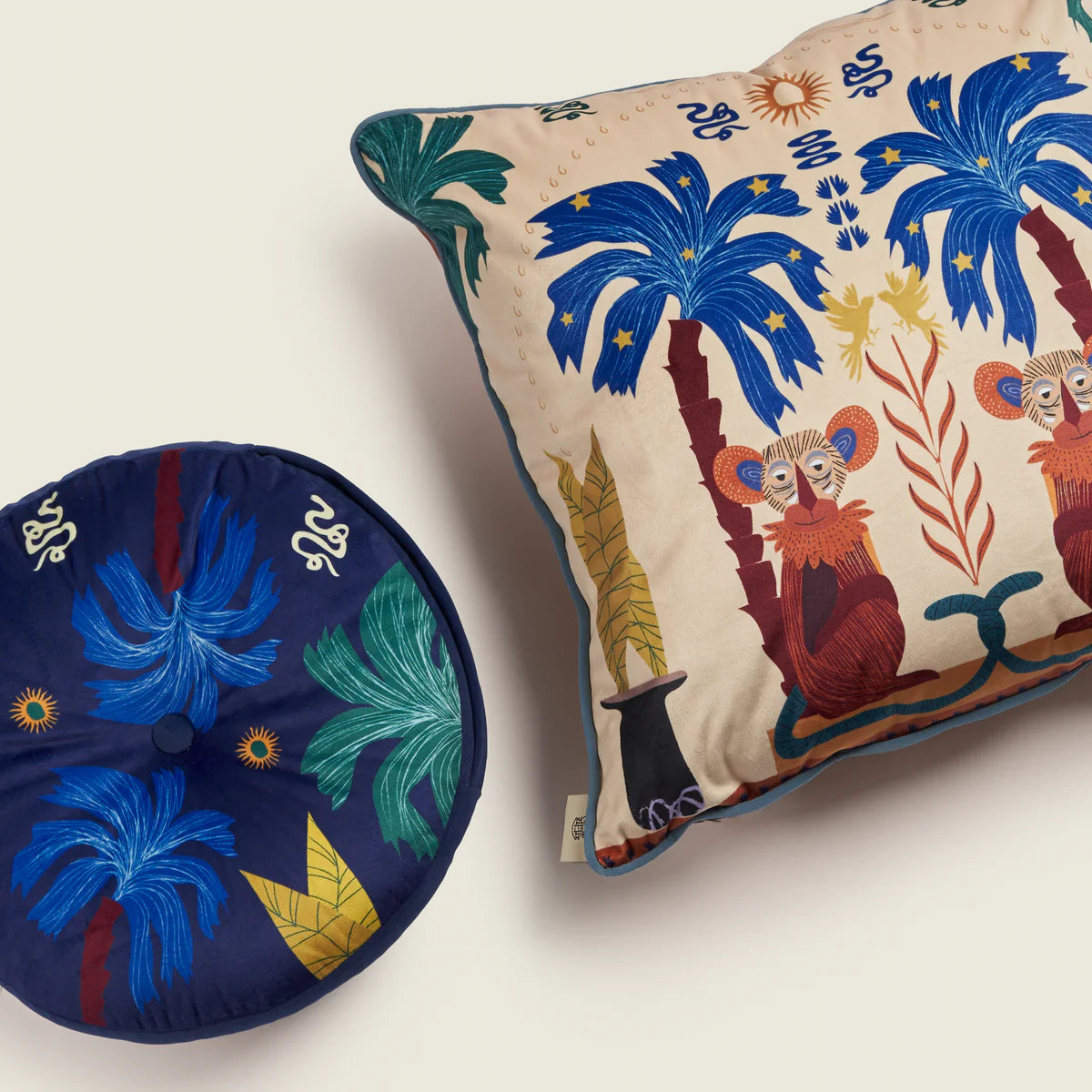 Jungle Vibe Circular Cushion