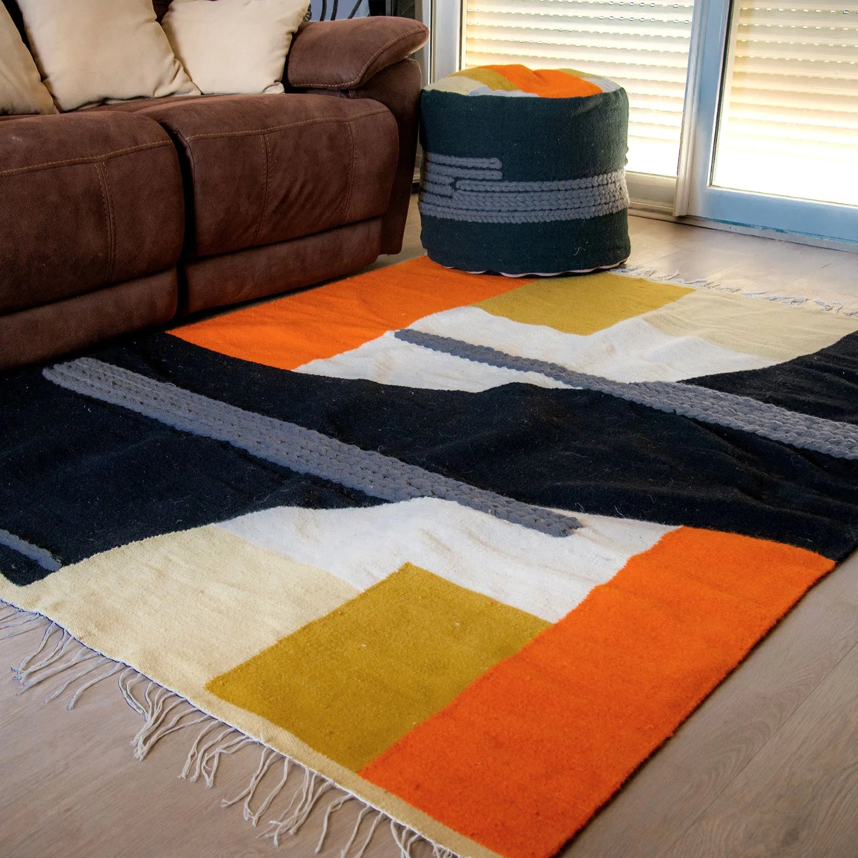 Sun Scene Kilim Rug