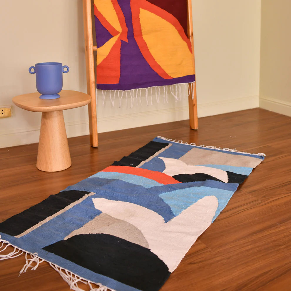 Blossom Cotton Kilim Rug