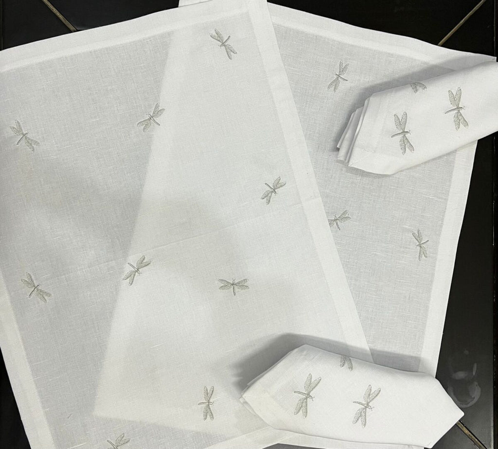 Dragon Luxury Embroidered Table Linen Collection – 100% Egyptian Cotton & Linen