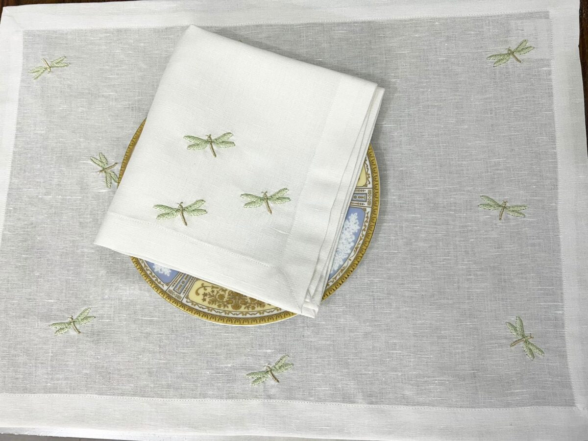 Dragon Luxury Embroidered Table Linen Collection – 100% Egyptian Cotton & Linen