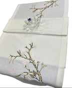 Branch Luxury Embroidered Table Linen Collection – 100% Egyptian Cotton & Linen