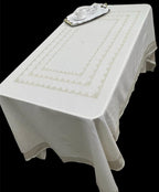 Motif Luxury Embroidered Table Linen Collection – 100% Egyptian Cotton & Linen
