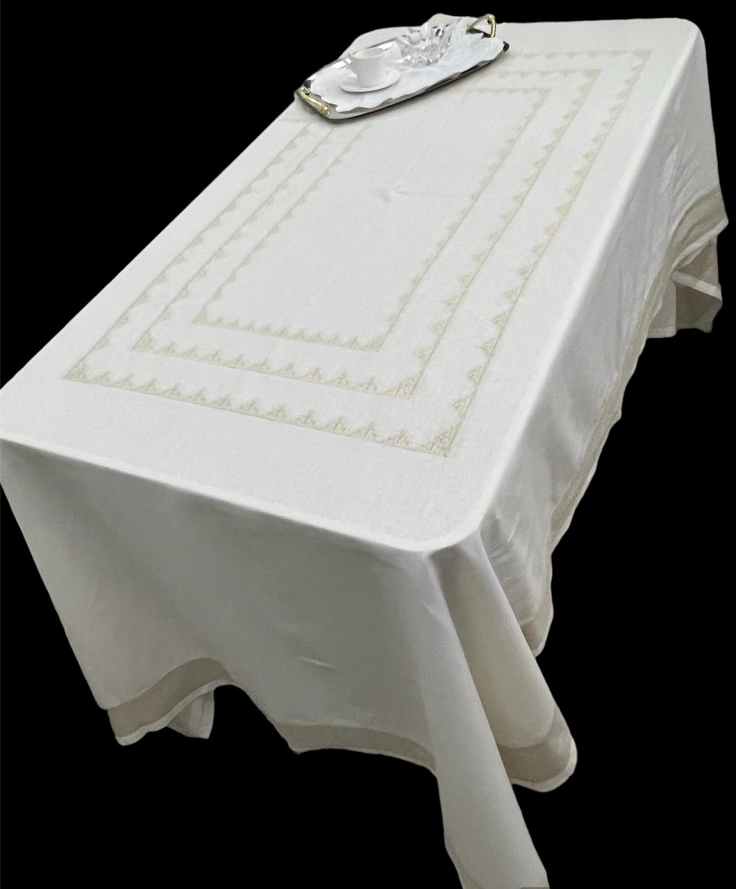 Motif Luxury Embroidered Table Linen Collection – 100% Egyptian Cotton & Linen