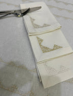 Motif Luxury Embroidered Table Linen Collection – 100% Egyptian Cotton & Linen