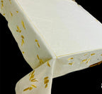 Yellow Luxury Embroidered Table Linen Collection – 100% Egyptian Cotton & Linen