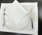 Border Luxury Embroidered Table Linen Collection – 100% Egyptian Cotton & Linen