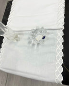 Border Luxury Embroidered Table Linen Collection – 100% Egyptian Cotton & Linen