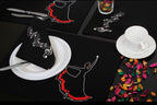 Ballerina Luxury Embroidered Table Linen Collection – 100% Egyptian Cotton & Linen