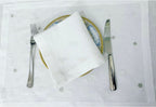 Circles Luxury Embroidered Table Linen Collection – 100% Egyptian Cotton & Linen