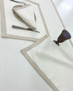 Sara Luxury Embroidered Table Linen Collection – 100% Egyptian Cotton & Linen