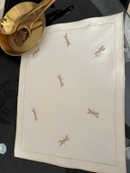Dragon Fly Luxury Embroidered Table Linen Collection – 100% Egyptian Cotton & Linen
