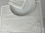 Plate Model Luxury Embroidered Table Linen Collection – 100% Egyptian Cotton & Linen