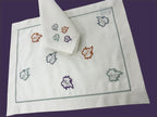 Flower Luxury Embroidered Table Linen Collection – 100% Egyptian Cotton & Linen