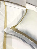 Bold Line Gold Egyptian Cotton Bed Linen Set