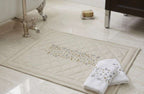 Big Dots  Embroidered Egyptian Cotton Towel & Bath Mat Set