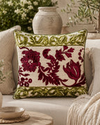 Laleh printed velvet cushion
