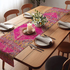 Pink Bohemian Table Runner