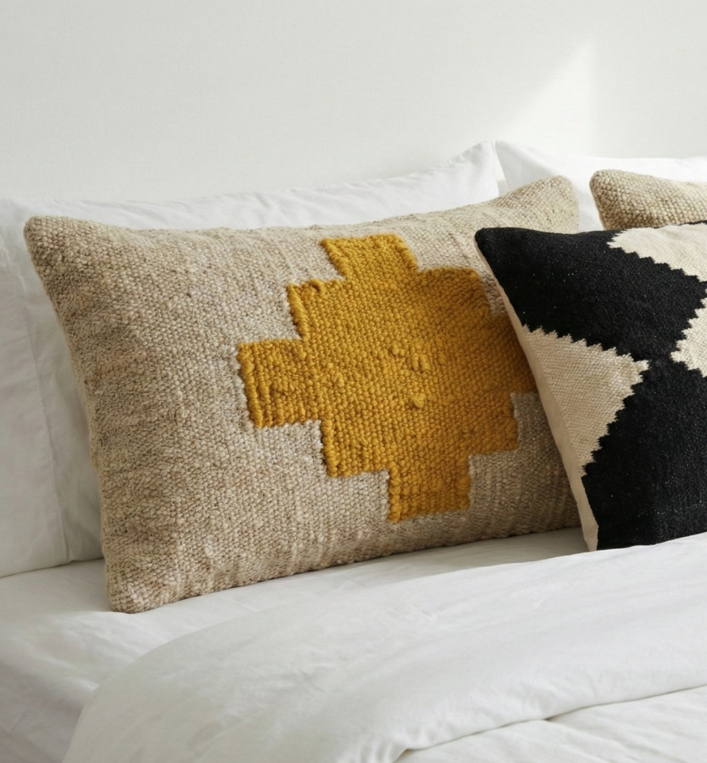 Raw Wool Heritage Cushion Cover