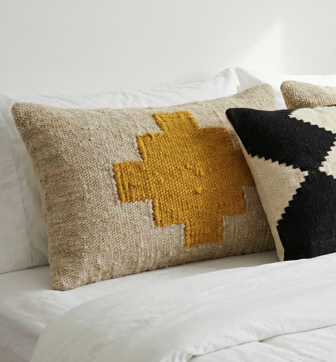 Raw Wool Heritage Cushion Cover
