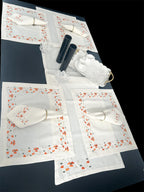Rush Luxury Embroidered Table Linen Collection – 100% Egyptian Cotton & Linen