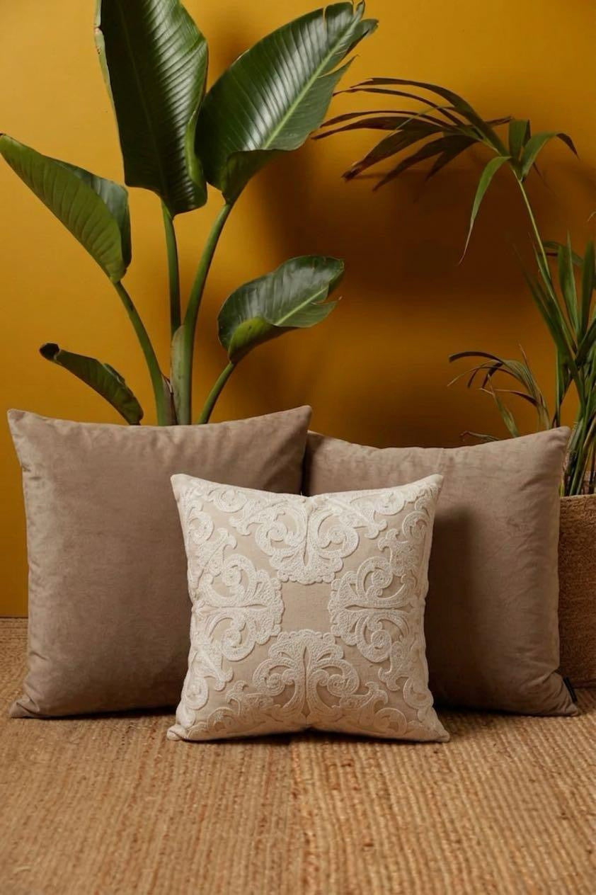 White Royal Cushion Cover