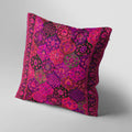 Vibrant Pink Persian Pattern Cushion Cover