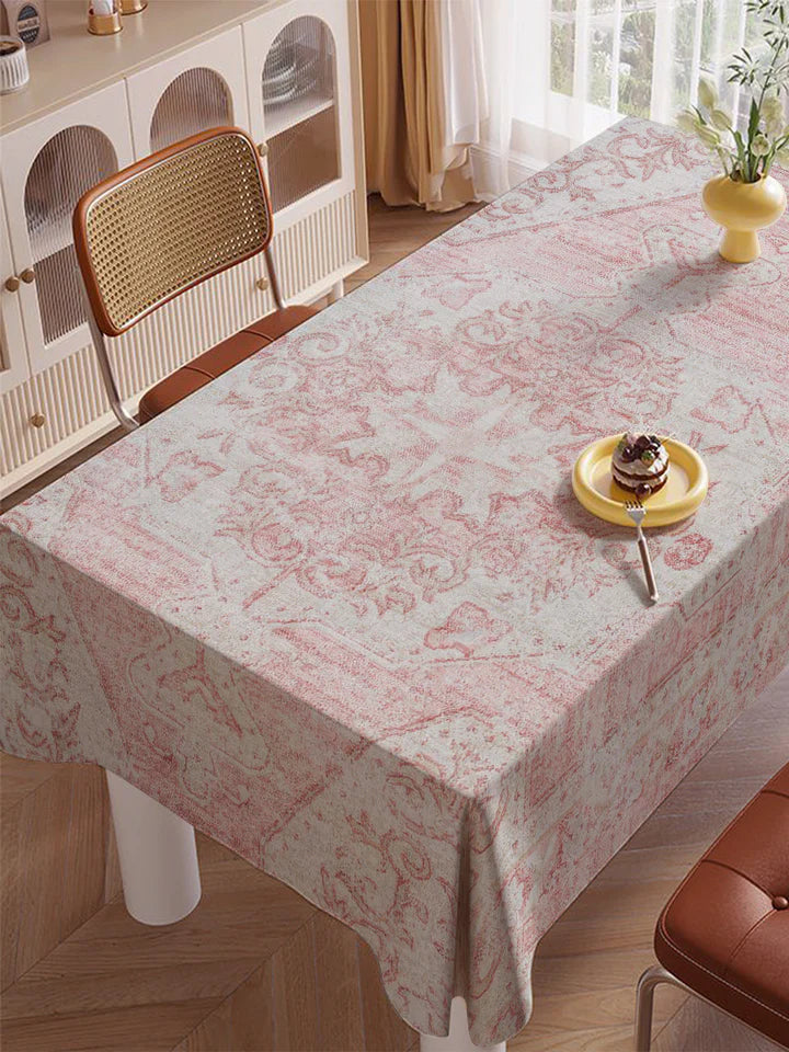 Pink Cotton / Waterproof Tablecloth