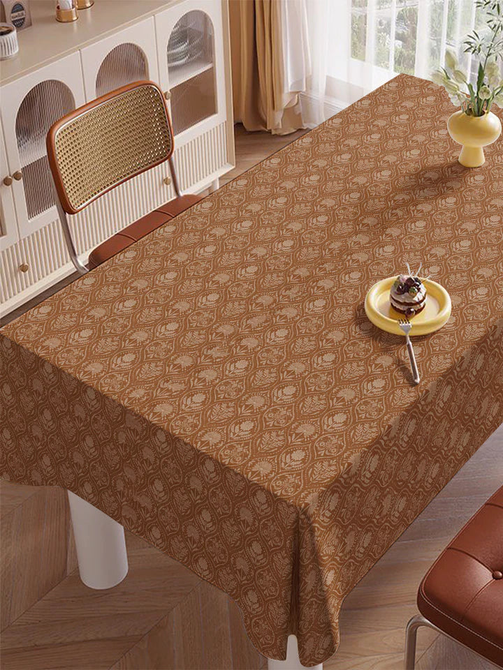 Luxury Golden Damask Tablecloth
