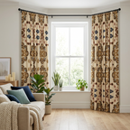 Geometrical Floral Curtains