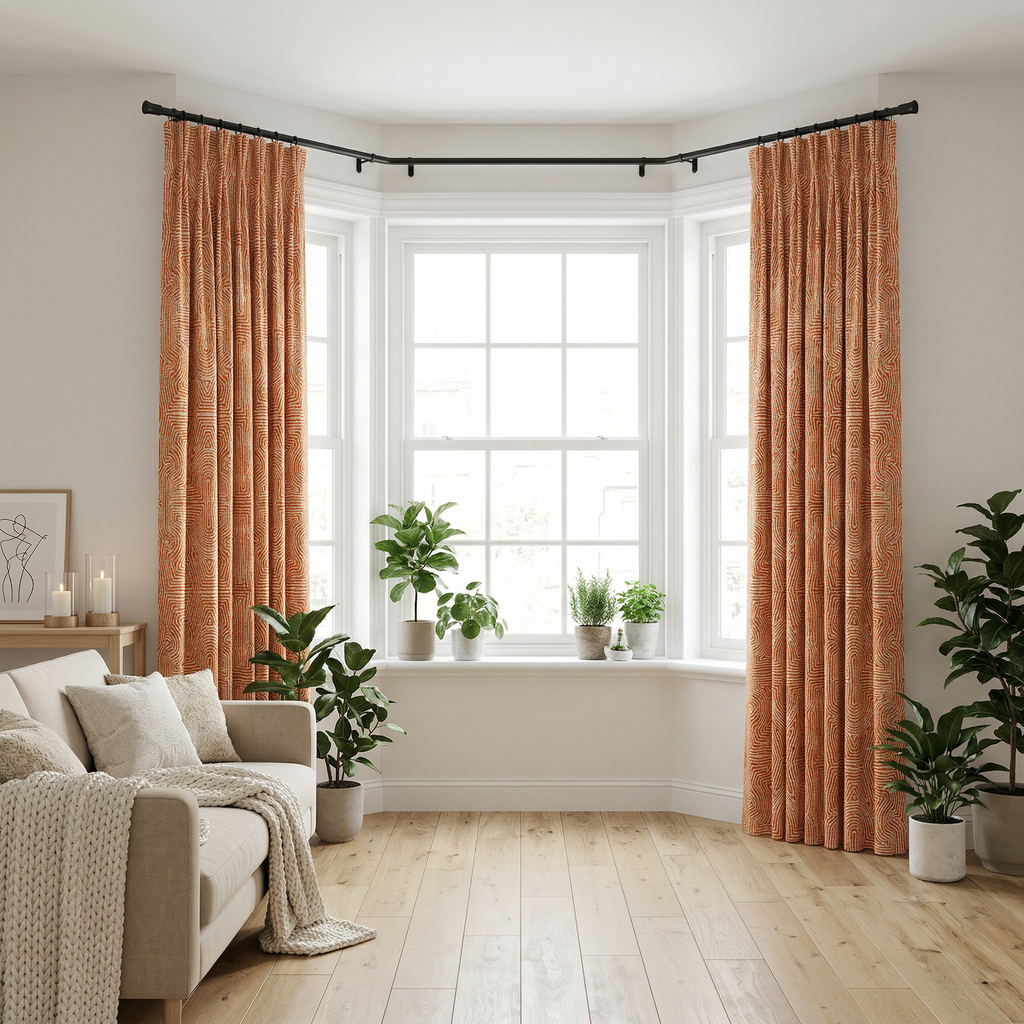 Geometrical Jacquard Curtains