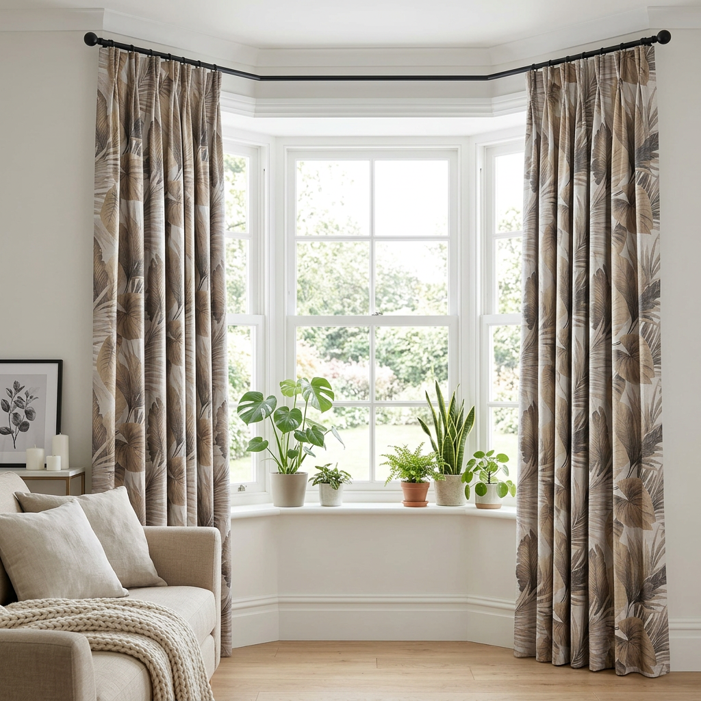 Tropical Botanical Curtains