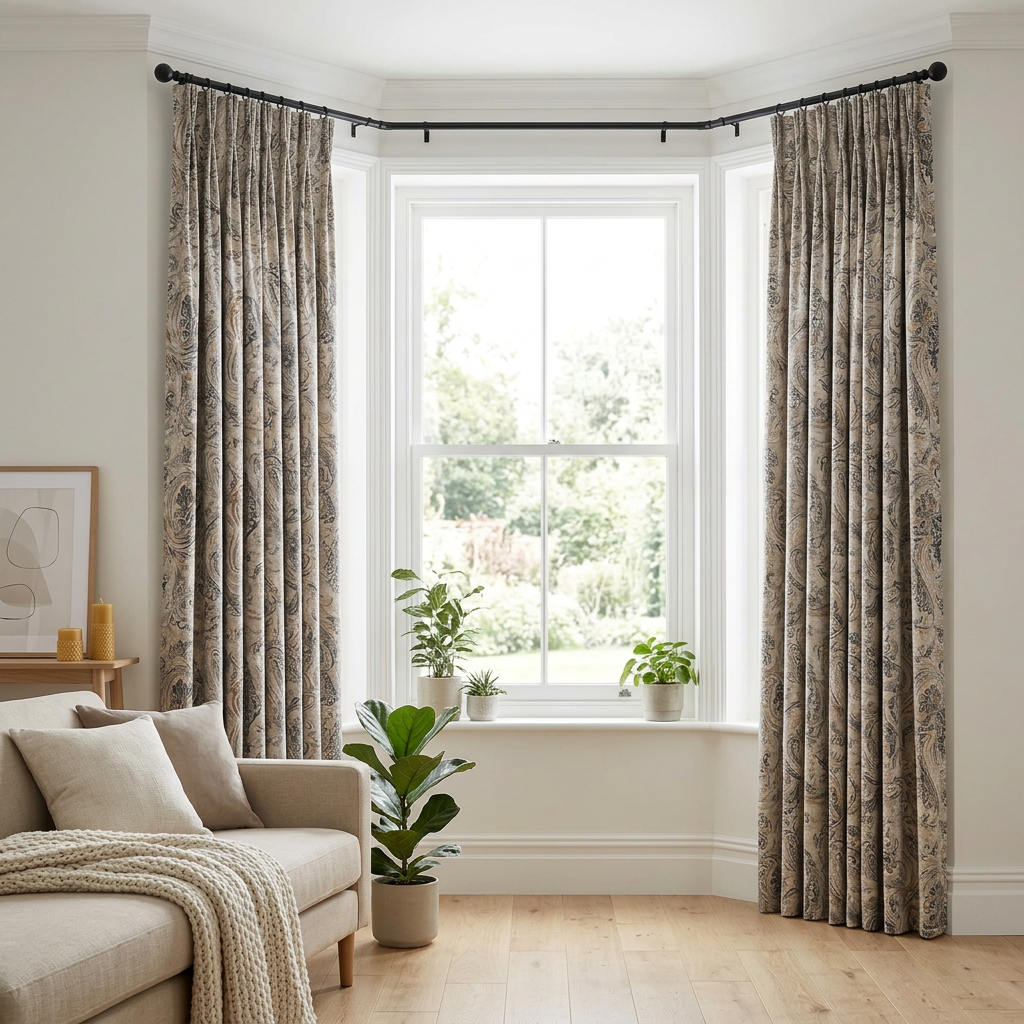 Traditional Scroll Curtains