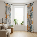 Tropical Palm Leaf Curtains