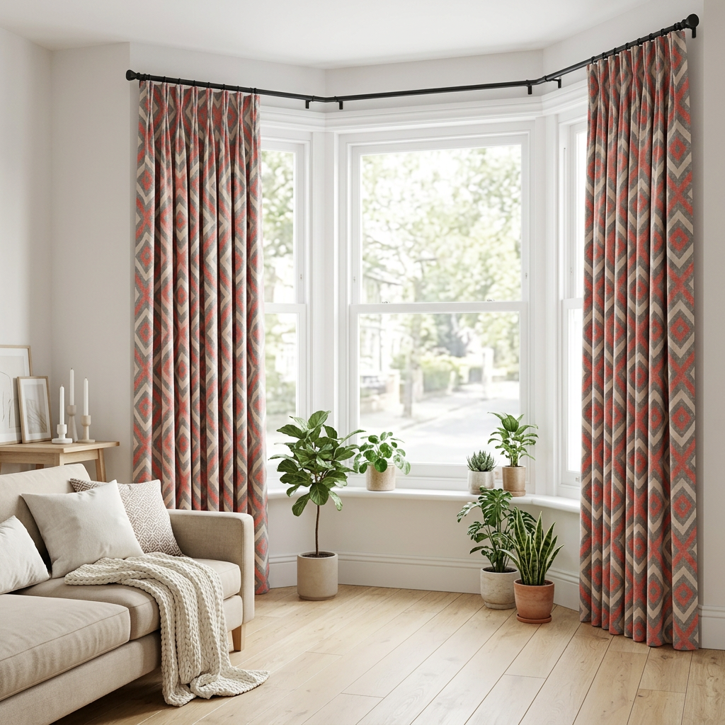 Geometric hexagon Curtains
