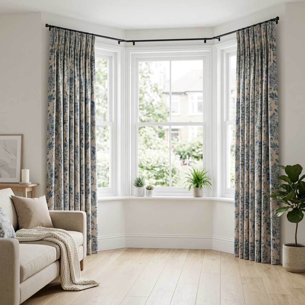 Vintage Floral Damask Curtains