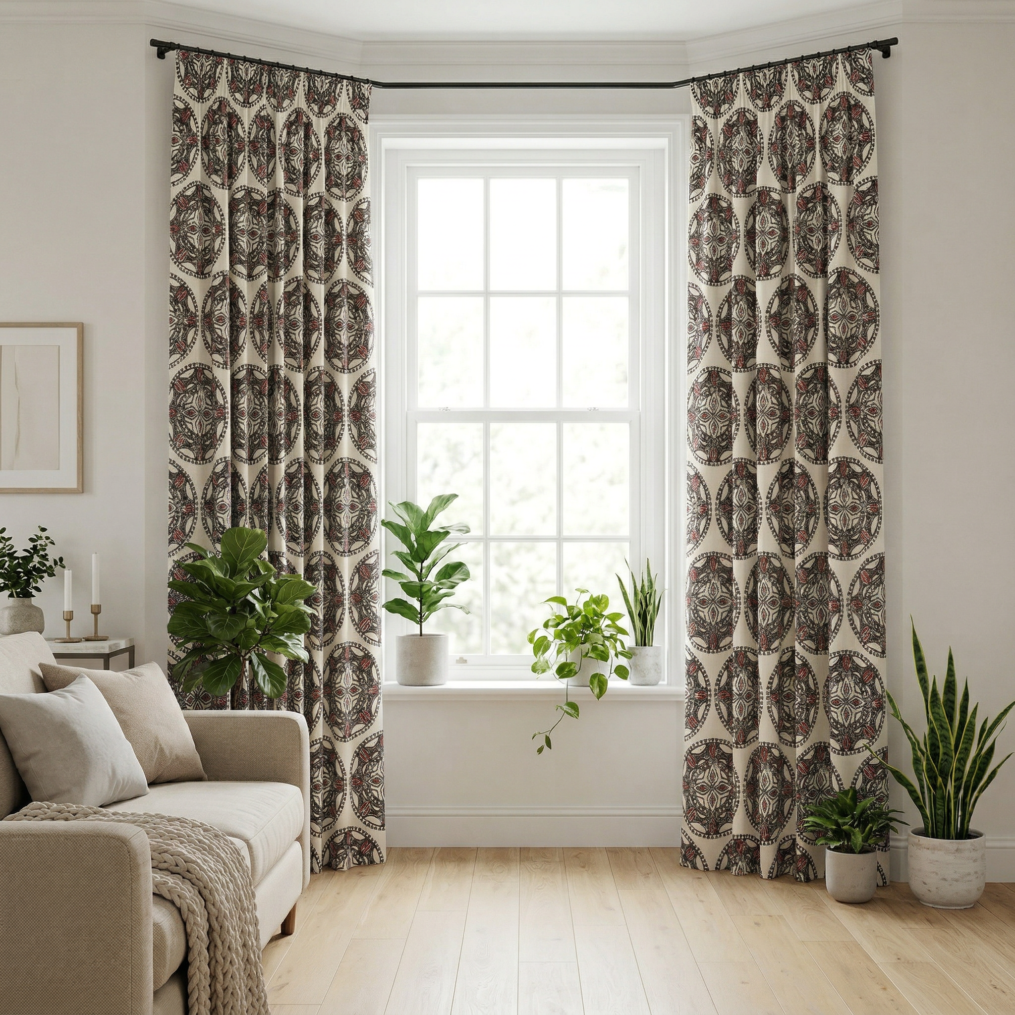 Mandala Pattern Curtains
