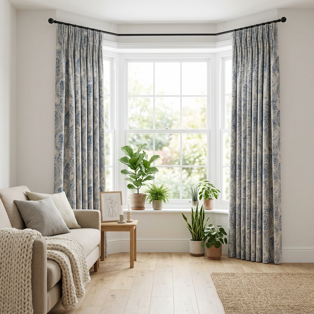Traditional Scroll Curtains