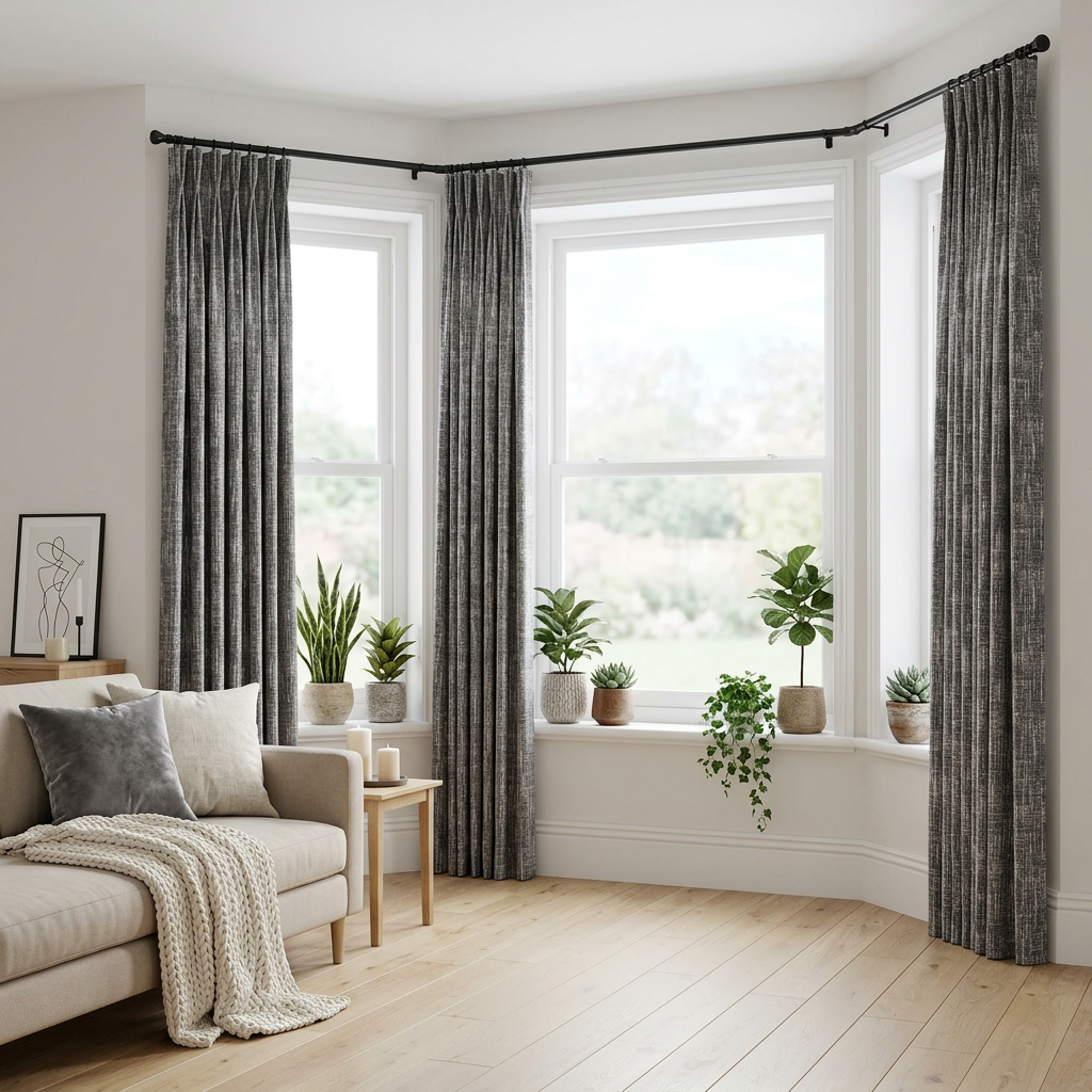 Textured Chenille Pattern Curtains