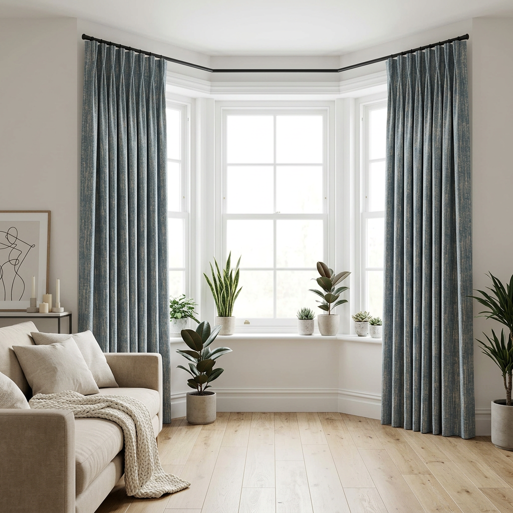 Textured Chenille Pattern Curtains